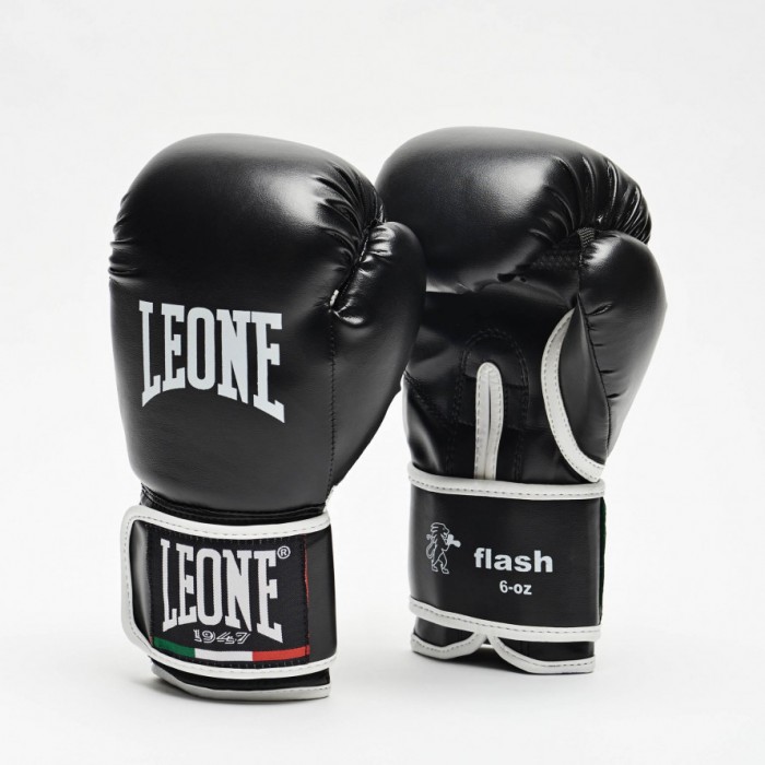 Leone - Детски ръкавици - JUNIOR BOXING GLOVES FLASH GN083J / Black